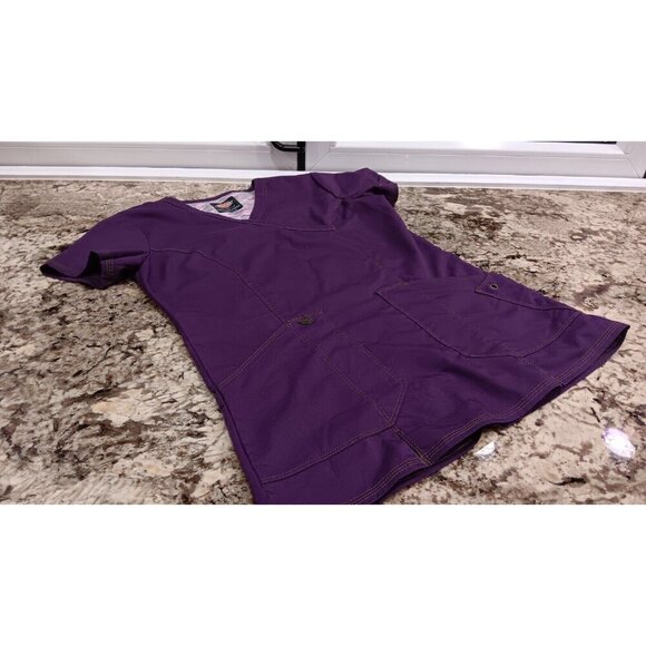 XXS Dickies Womens Scrub T-shirt Purple Scrubs V-Neck. See Photos - Picture 8 of 13